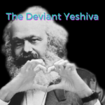 The Deviant Yeshiva, featuring Karl Marx making a a heart sign with his hands.