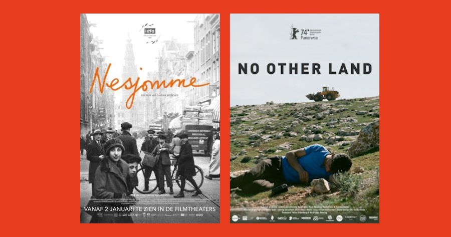 Film posters for Nesjomme and No Other Land